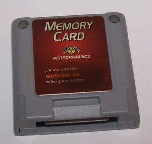 Maybe you would like to learn more about one of these? Nintendo 64 Memory Card by Performance - N64 | eBay