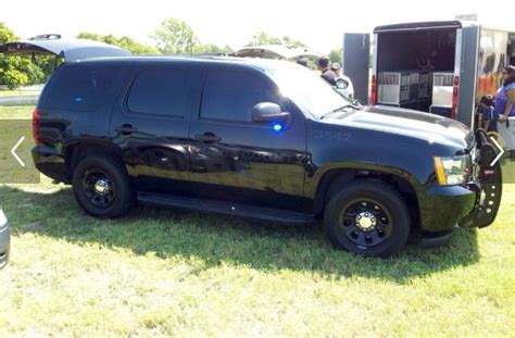 Blacked Out Tahoe With Ghost Letters Police Vehicles Emergency