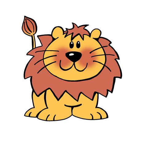 Images Of A Cartoon Lion Clipart Best