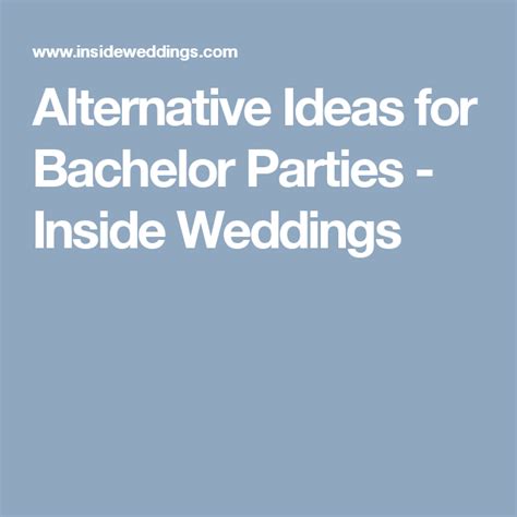 10 fun and alternative ideas for bachelor parties ideas for bachelor party bachelor party