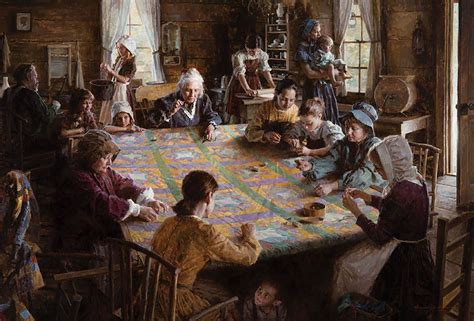 Morgan Weistling The Quilting Bee 19th Century Americana