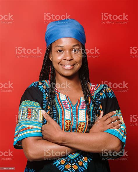 Portrait Of A Smiling Black Woman Stock Photo Download Image Now 25