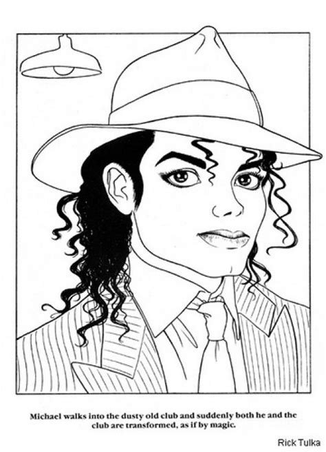 It is possible to locate heaps of free printable coloring pages on the internet to attempt out the coloring page has lots of benefits. King of pop Michael Jackson coloring page | Coloring pages ...