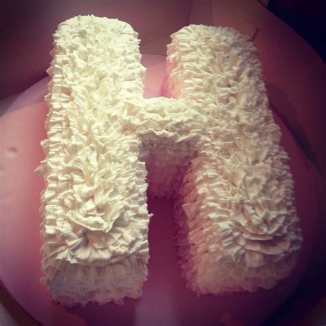 First Birthday Pastel Letter Cake By Great British Cupcakery 1st