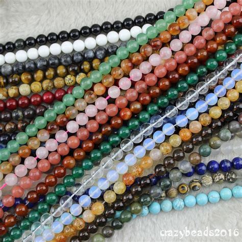 4mm 12mm Round Wholesale Lot Natural Gemstone Loose Beads Jewelry