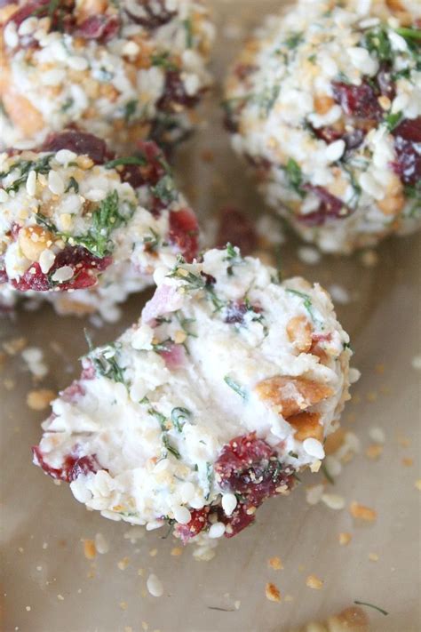 Goat Cheese Balls Appetizer With Cranberry And Peanut