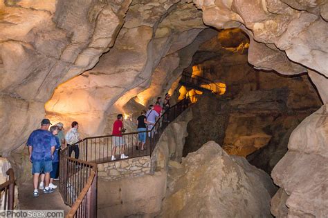 People Explore Pathways In Caverns Of Sonora Sutton County Texas Usa