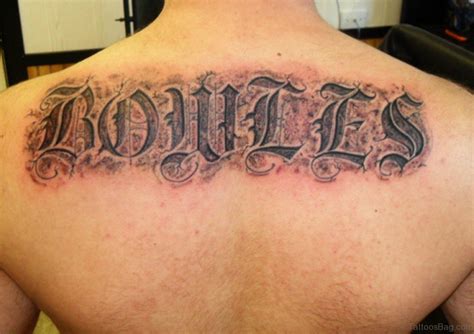 84 Beautiful Old English Tattoos On Back