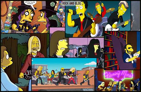 10 Bandas De Rock Y Metal Que Aparecen En Los Simpsons