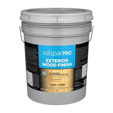 Check spelling or type a new query. Valspar Pro Clear Exterior Stain (Actual Net Contents: 640 ...