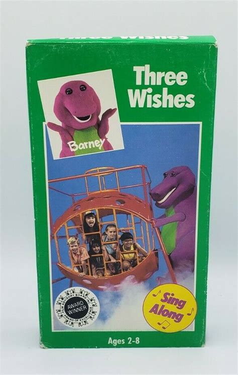 Mavin Barney Three Wishes Vhs Barney Dinosaur Kids Sing Along 1998