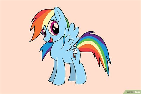 4 Cara Untuk Menggambar Rainbow Dash Wikihow