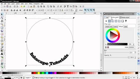 The text is then converted to a path to retain the shape. How to Put Text on Path (Tips and Tricks) - Inkscape ...