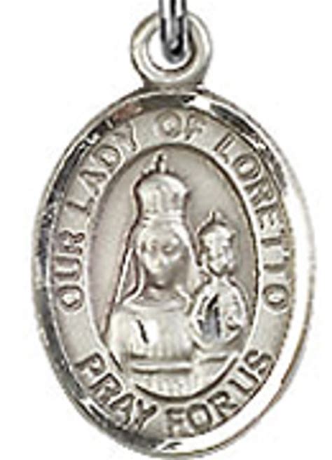 Our Lady Of Loretto 50 Oval Sterling Silver Side Medal Sisters