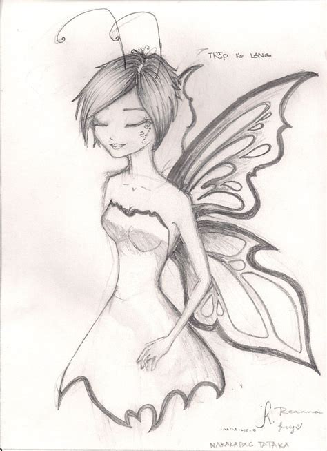 Pretty Fairy By Epic City On Deviantart Fairy Drawings Pencil