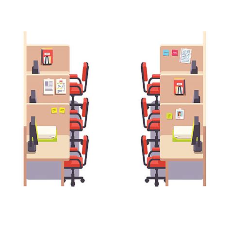 Office Cubicle Background Illustrations Royalty Free Vector Graphics