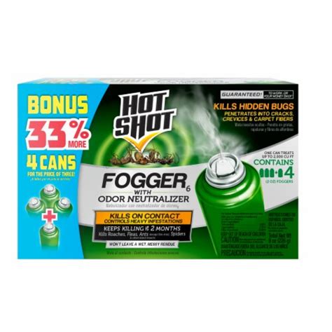Hot Shot Fogger With Odor Neutralizer Insecticide Ct Oz Kroger