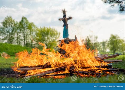 Burning Of Witches According To Tradition On Walpurgis Night Public