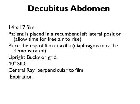 Abdomen Radiography