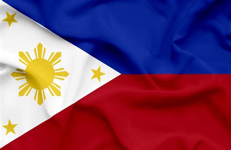 National flag consisting of horizontal stripes of blue and red with a white hoist triangle incorporating a former director, flag research center, winchester, massachusetts. Philippines - Country Quickfacts | Goway Travel