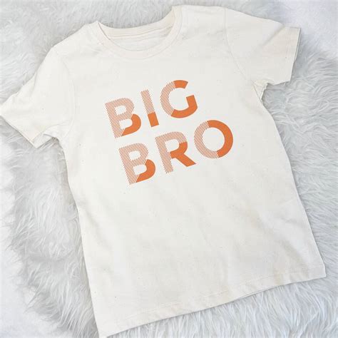 orange block big bro lil bro t shirt set by lovetree design