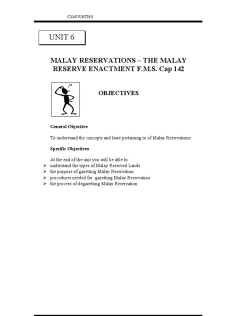 Mampukah seorang wira melindungi manusia dengan payungnya? Unit 6 ( MALAY RESERVATIONS - THE MALAY RESERVE ENACTMENT ...