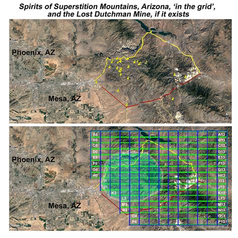 Superstition Mountains Arizona Map
