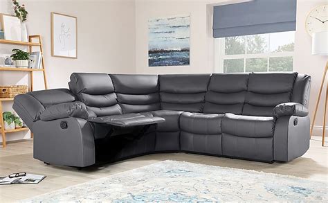 Beaumont Grey Recliner Corner Sofa Furniture And Choice Atelier Yuwa