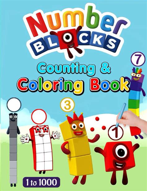 Numberblocks Counting And Coloring Book Numberblocks Counting And Coloring