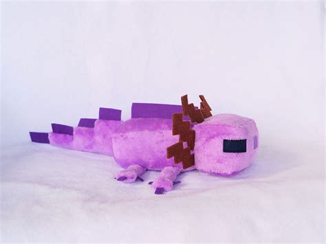 Axolotl Plush Minecraft Axolotl Plush Toy 16 Gamer T Etsy Canada