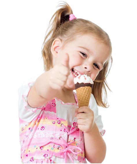 Smiling Girl With Three Chocolate Ice Creams Hoodoo Wallpaper
