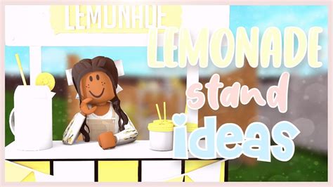 Bloxburg Lemonade Stand Ideas Youtube