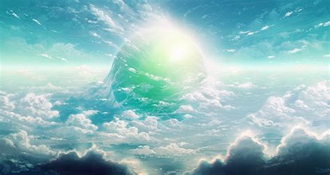 Cloudy Sky Illustration Fantasy Art Digital Art Hd Wallpaper