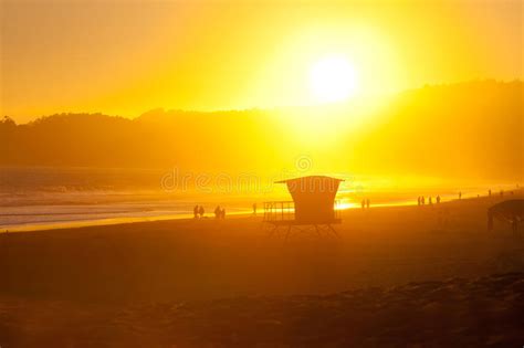 Beautiful Sunset Beach Summer Scene Stock Photo Image Of