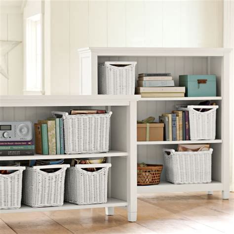 We transformed a 1989 powder room into something amazing! Beadboard 2-Shelf Bookcase | PBteen