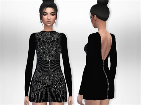 The Sims Resource Beaded Dress