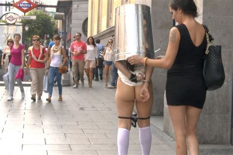 Sexy Spanish Slut Chiara Fully Exposed On The Streets Of Madrid