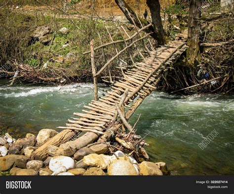 Wooden Old Bridge Image And Photo Free Trial Bigstock