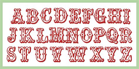 Circus Circus Font Machine Embroidery Font Bling Sass And Sparkle