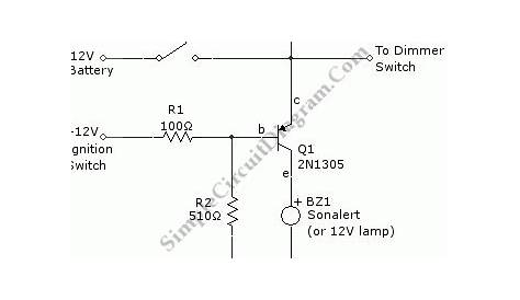 Car Lighting – Simple Circuit Diagram