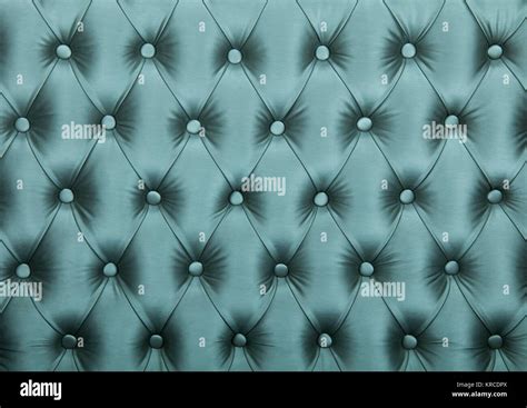 Teal Capitone Tufted Fabric Upholstery Texture Stock Photo Alamy