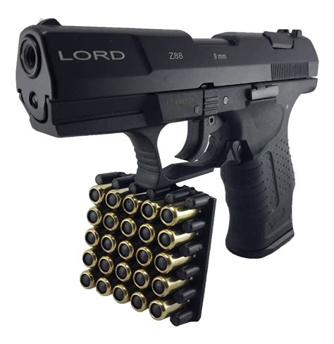 Pistola Traumatica Lord Z88 Negra Walther P99 100 Balas Goma 949