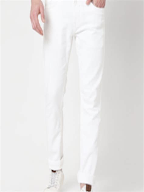 Buy Mufti Men White Slim Fit Stretchable Jeans Jeans For Men