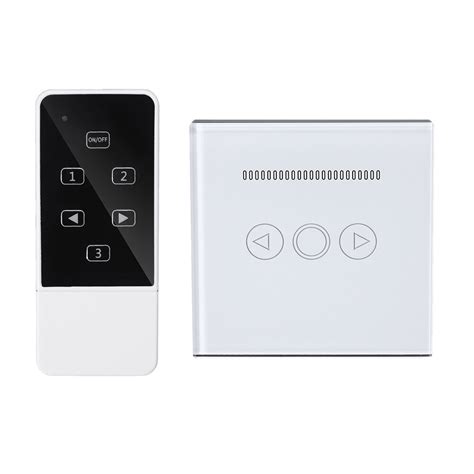 110 240v 500w Smart Home Eu Dimmer Switch Crystal Glass Wireless Remote
