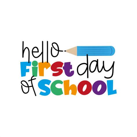 Happy First Day Of School Illustrations Royalty Free Vector Graphics