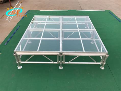 Assemble Mobile Wedding Swimming Pool Stage Glass Acrylic Stage