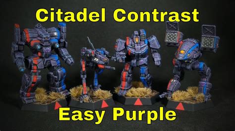 Easy Purple With Citadel Contrast Painting Battletech Marik Militia