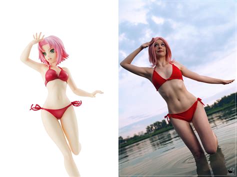 [self] sakura haruno swimsuit figure version r cosplay