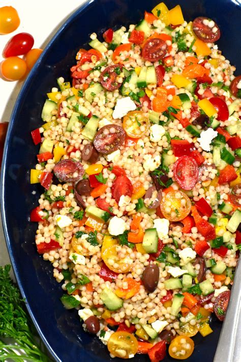 I used israeli couscous that i bought at trader joe's. Israeli Couscous Salad with Lemon Dijon Vinaigrette ...