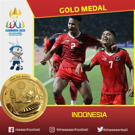 asean football on twitter 🥇 gold medal 🇮🇩 indonesia u22 team won the gold medal in men s